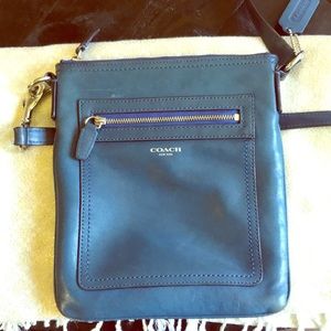 Navy Blue Coach Satchel